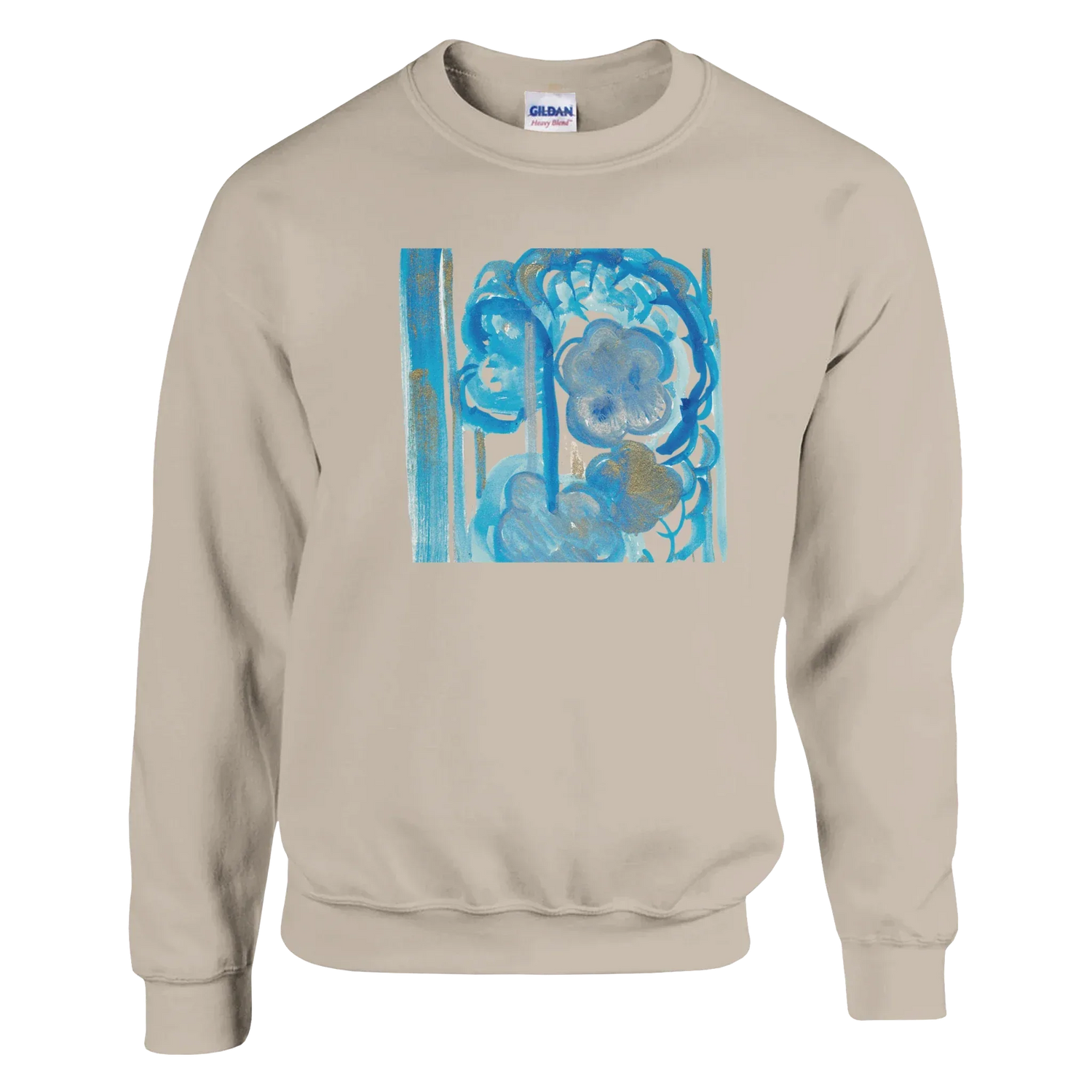 Sweatshirt Unisexe Classique Ocean Bloom – Impression Artistique Multicolore - Laure Leprince - Artiste Peintre