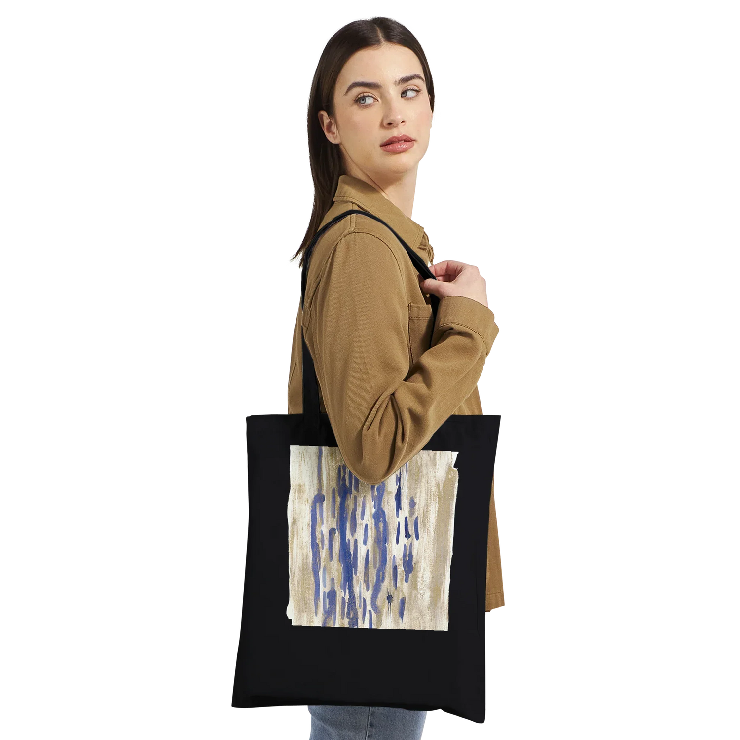 Cabas Impression Art - Golden Drip - Laure Leprince - Artiste Peintre