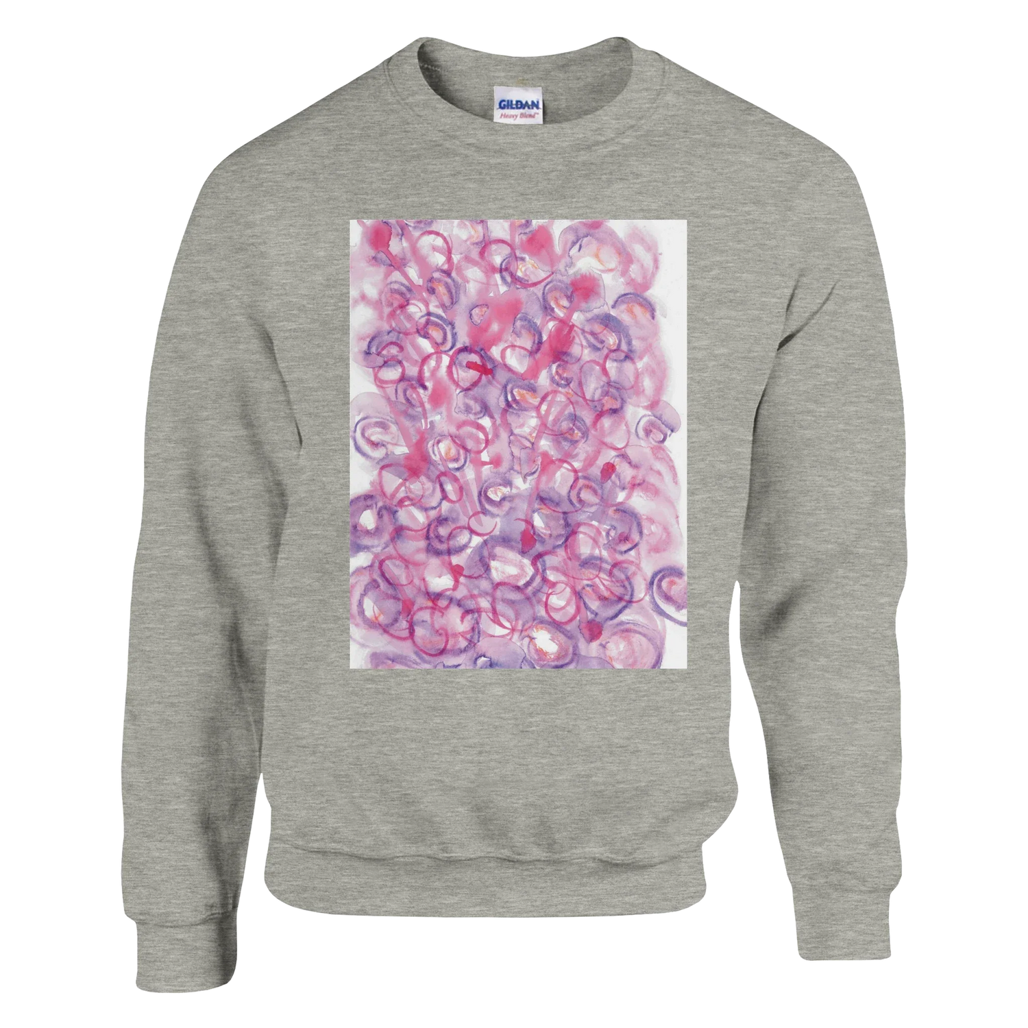 Sweatshirt Unisexe Classique Floraison intime– Impression Artistique Multicolore - Laure Leprince - Artiste Peintre