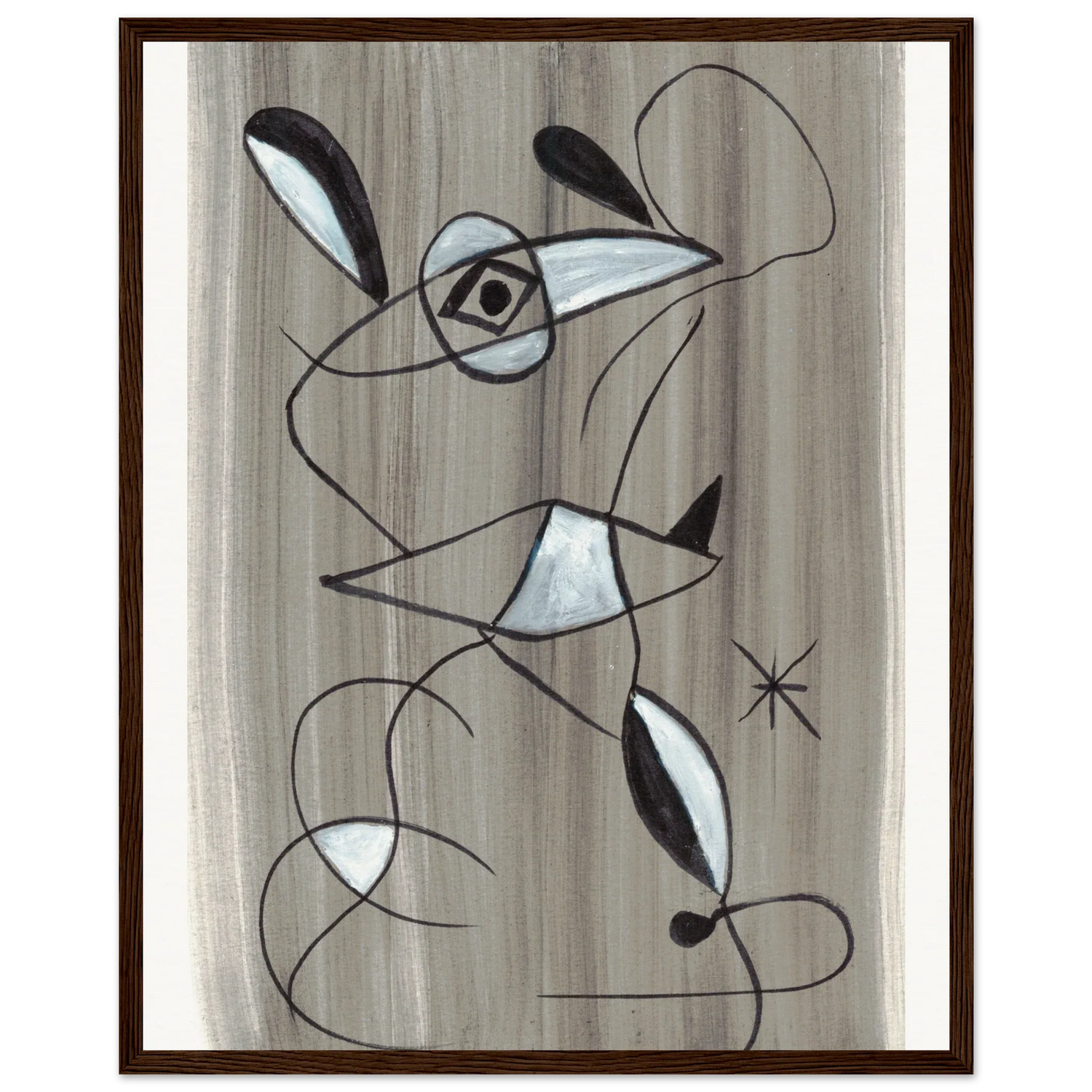 Affiche encadrée bois | Papier mat qualité musée | Aquarelle originale Laure Leprince - Laure Leprince - Artiste Peintre