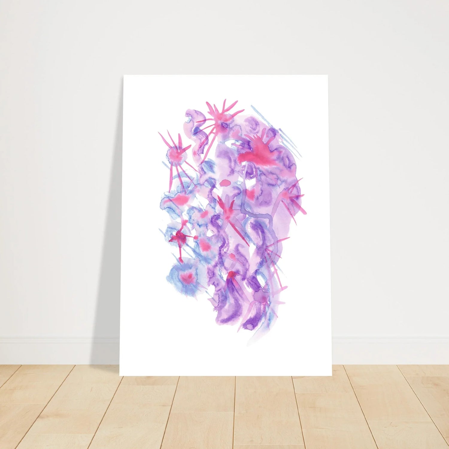 Affiche premium sur papier mat Nebuleuse Pourpre – Art mural de qualité supérieure - Laure Leprince - Artiste Peintre