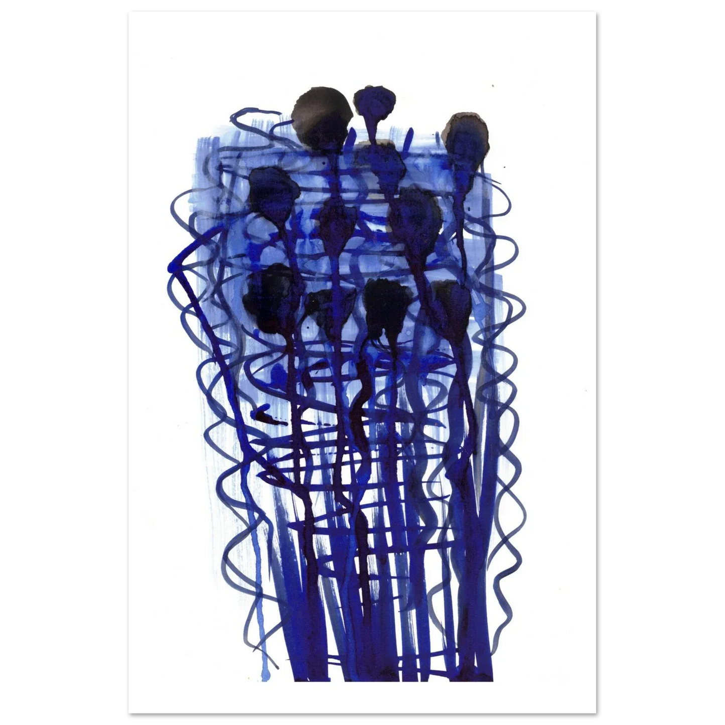 Premium Matte Paper Poster Aquarelle Originale RDJ3-14 - Laure Leprince - Artiste Peintre
