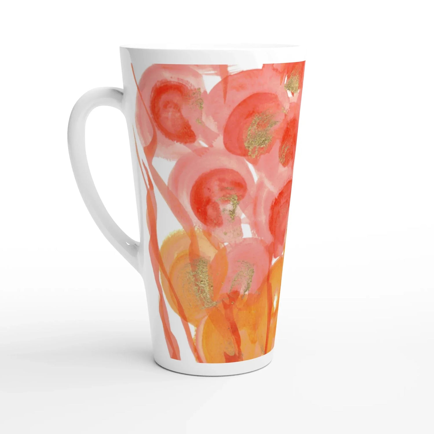 Mug à Latte en Céramique 500 ml Sunrice Flora – Élégant, durable et brillant - Laure Leprince - Artiste Peintre