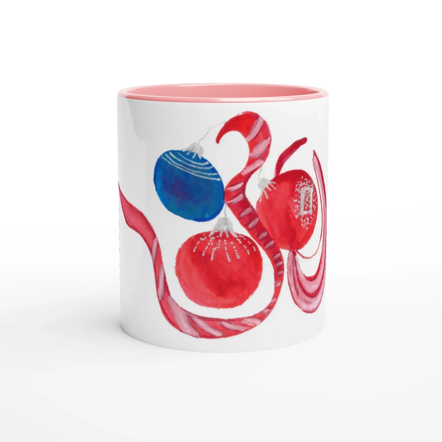 Mug en céramique colorée 325 ml Guirlande – Élégance et durabilité - Laure Leprince - Artiste Peintre