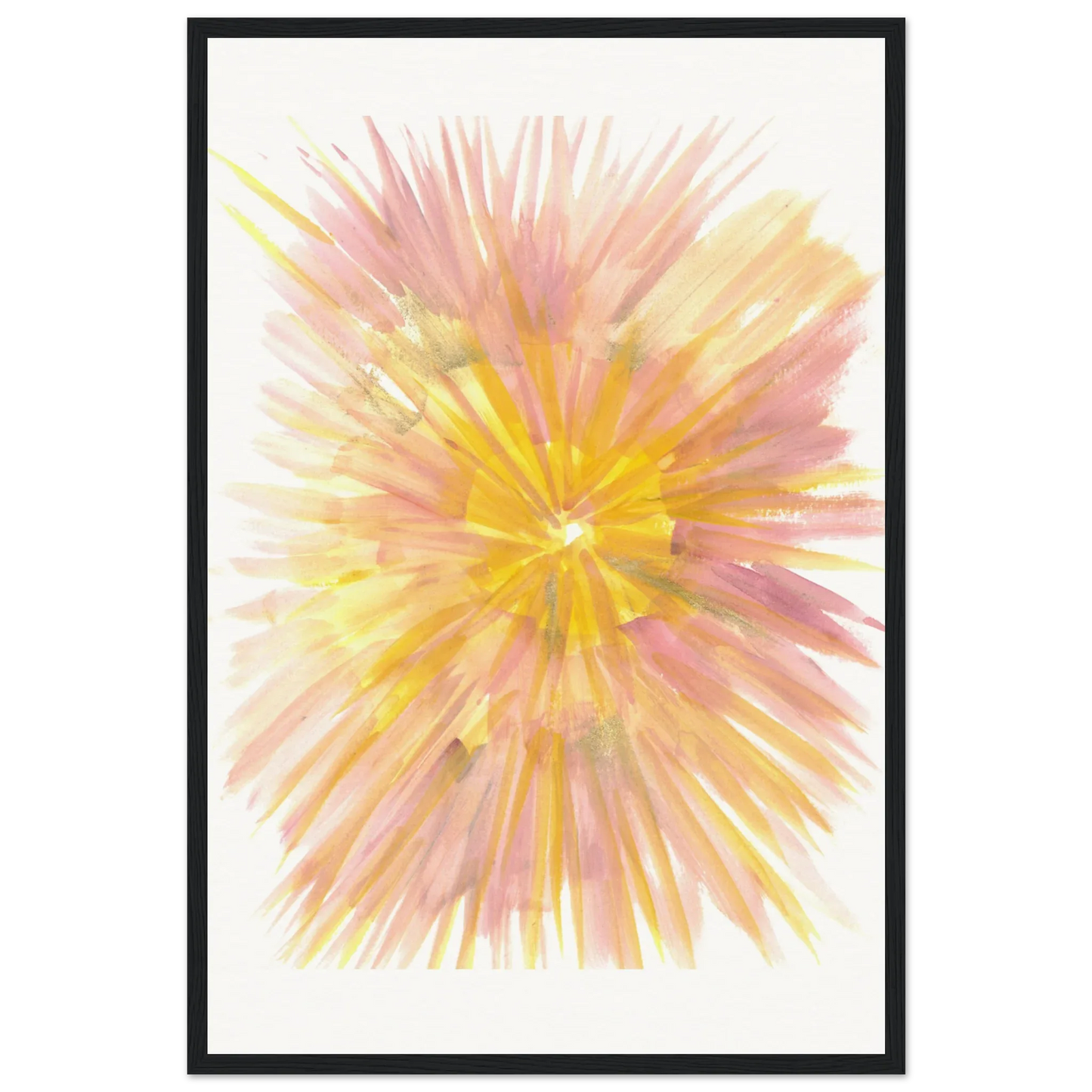 Abstract Watercolor Framed Poster – Museum Quality Jardin des Ombrelles - Laure Leprince - Artiste Peintre