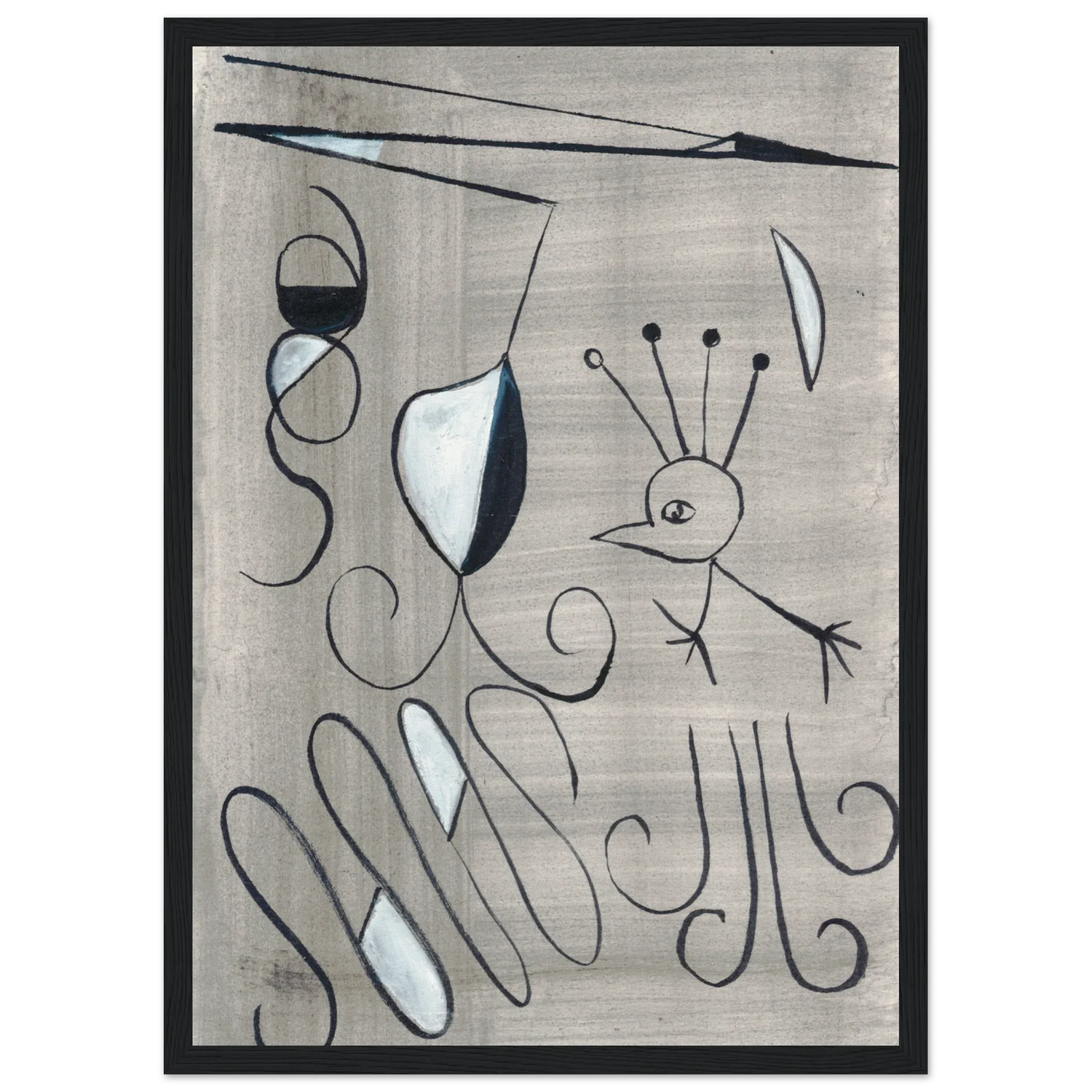 Affiche encadrée bois | Papier mat qualité musée | Aquarelle originale Laure Leprince - Laure Leprince - Artiste Peintre