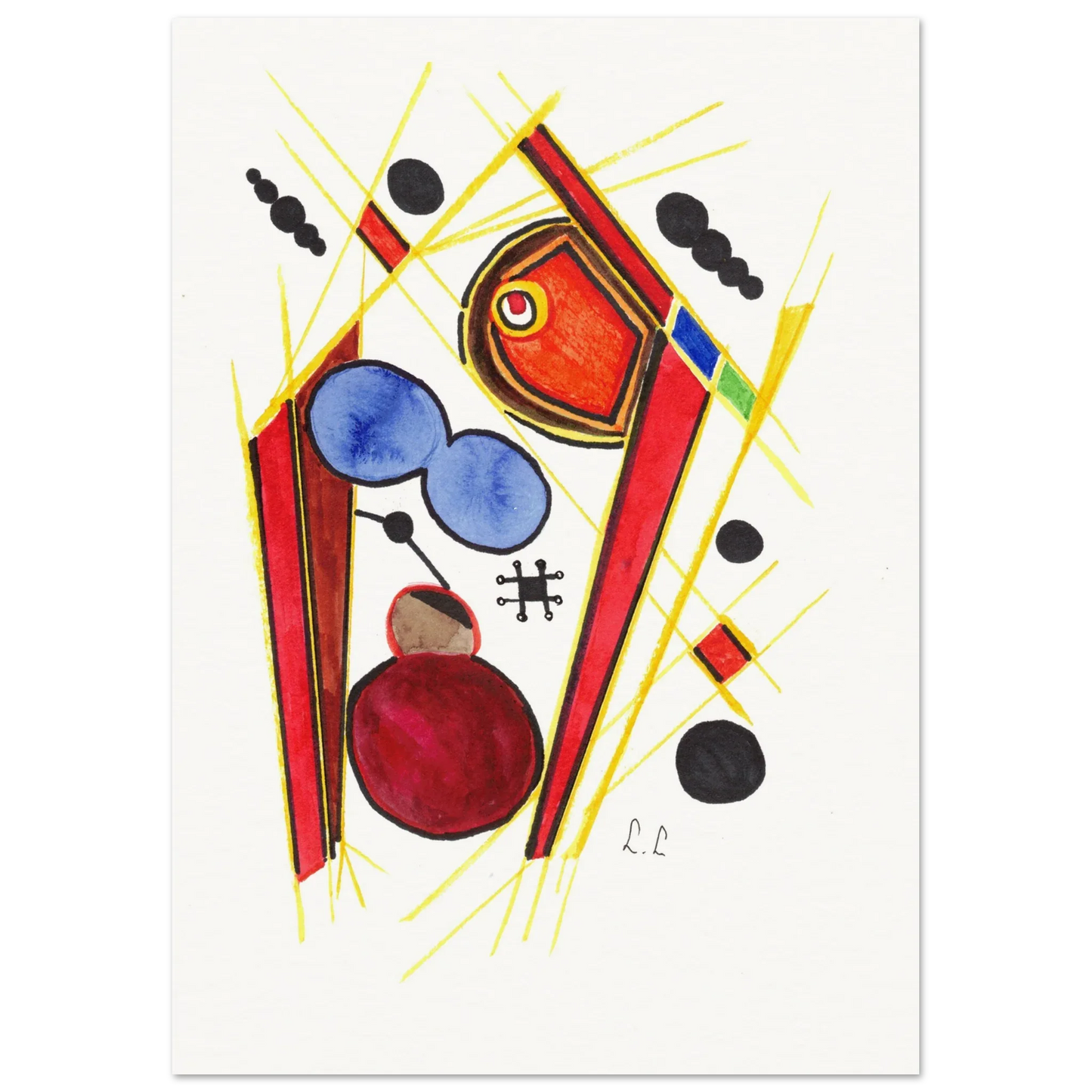 Affiche artistique papier mat qualité musée | Impression fine art premium - Laure Leprince - Artiste Peintre