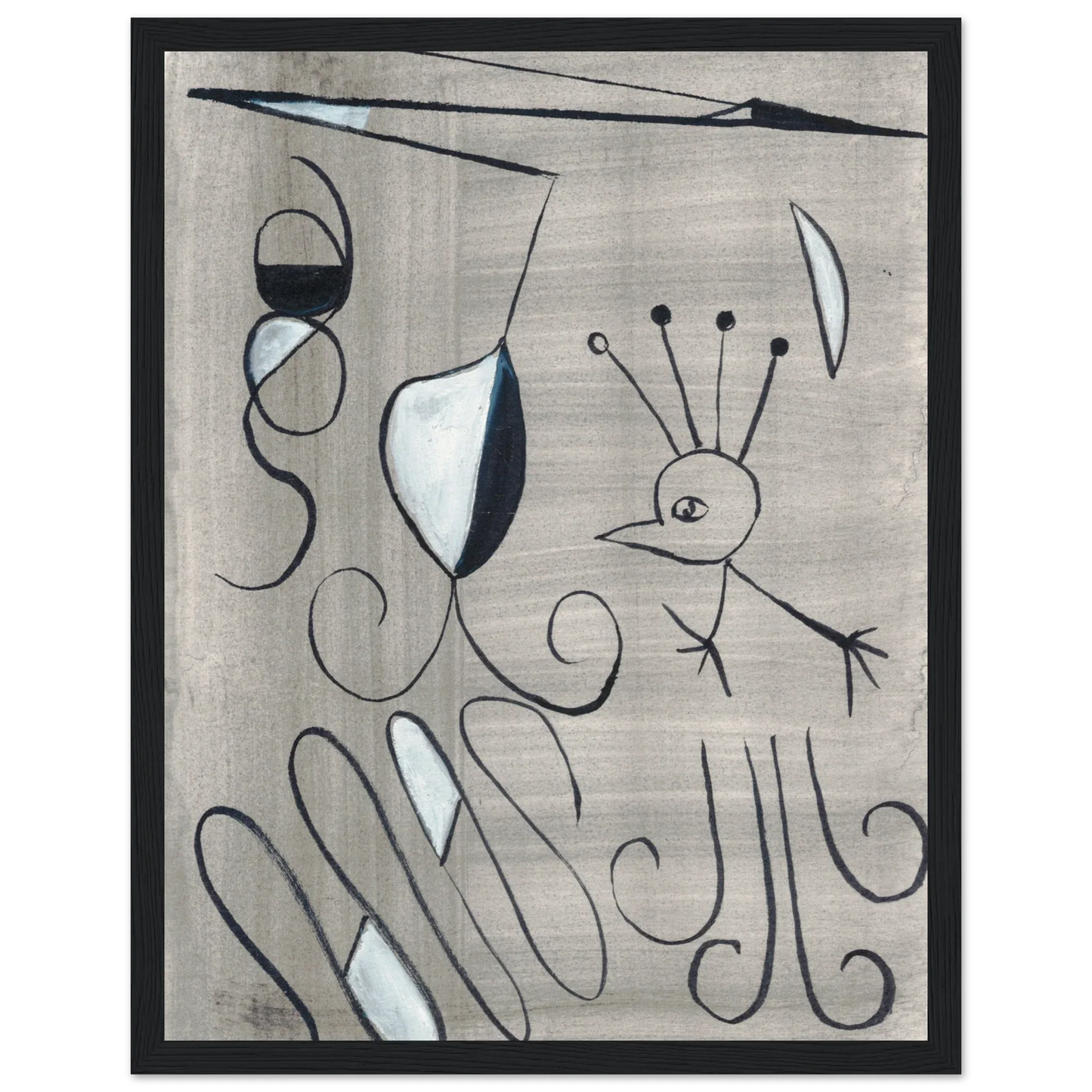 Affiche encadrée bois | Papier mat qualité musée | Aquarelle originale Laure Leprince - Laure Leprince - Artiste Peintre