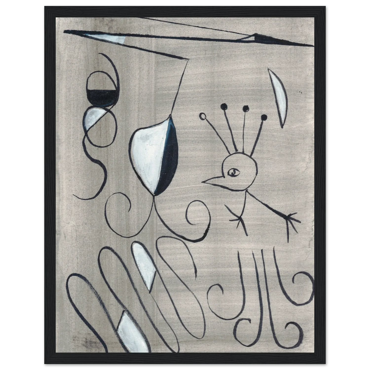 Affiche encadrée bois | Papier mat qualité musée | Aquarelle originale Laure Leprince - Laure Leprince - Artiste Peintre