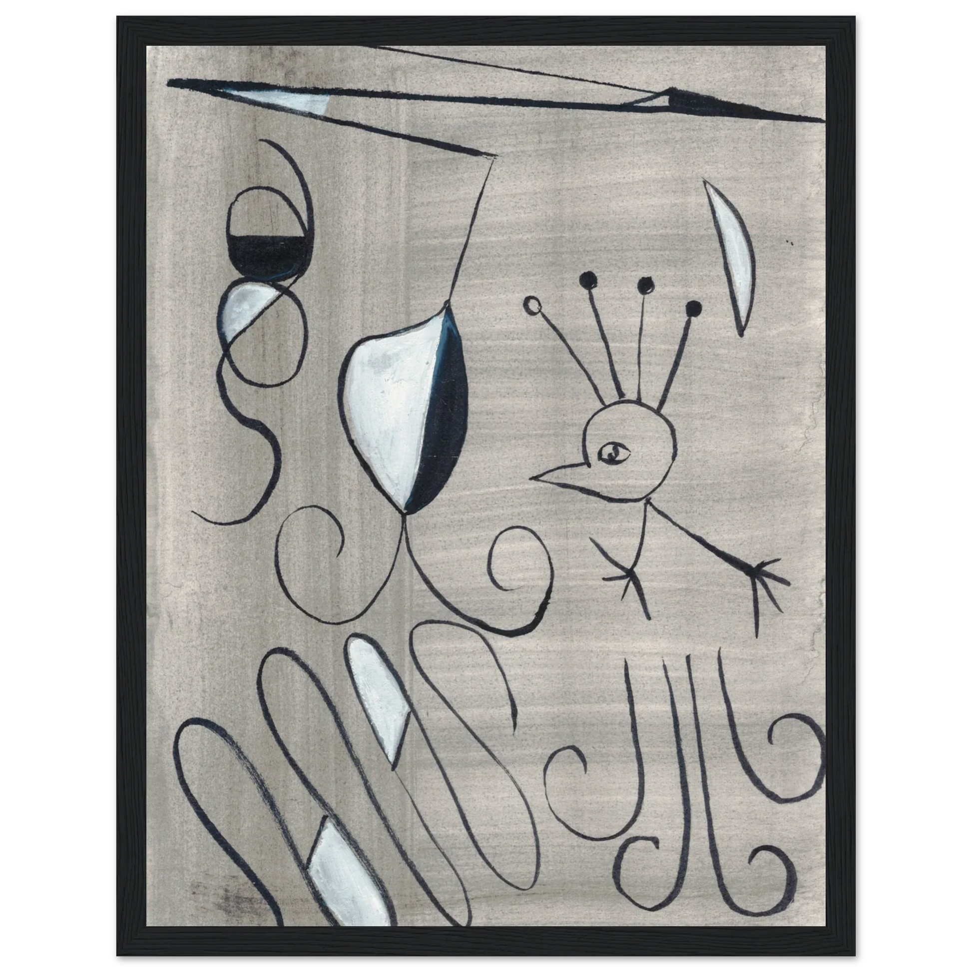 Affiche encadrée bois | Papier mat qualité musée | Aquarelle originale Laure Leprince - Laure Leprince - Artiste Peintre