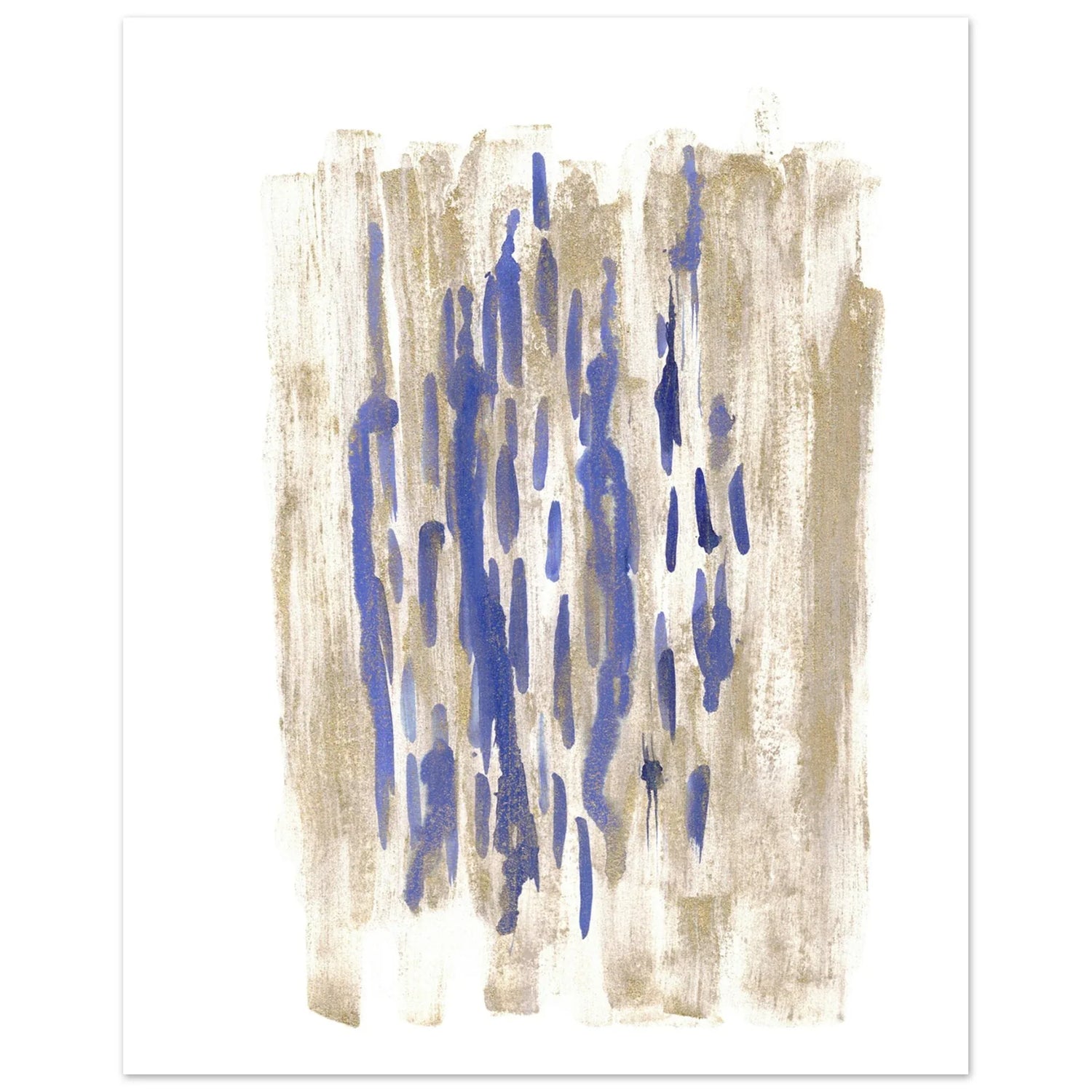 Affiche premium sur papier mat Golden Drip– Art mural de qualité supérieure - Laure Leprince - Artiste Peintre