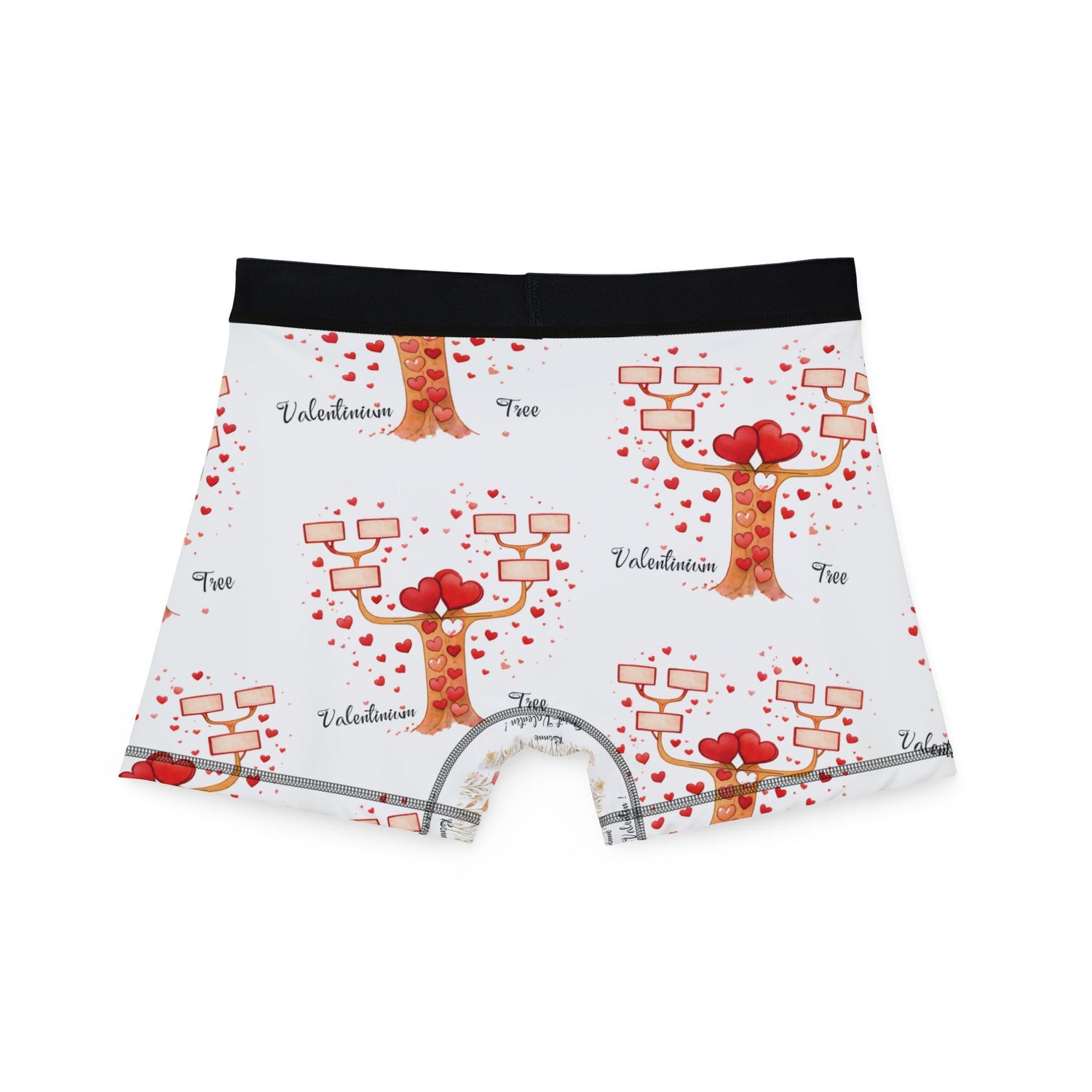 Men's Boxer Briefs – Romantic Valentinium Tree Heart Balloon Gift Print
