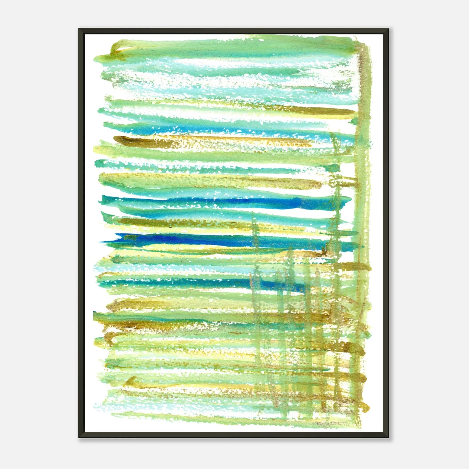 Classic Semi-Glossy Paper Metal Framed Poster Trame - Laure Leprince - Artiste Peintre