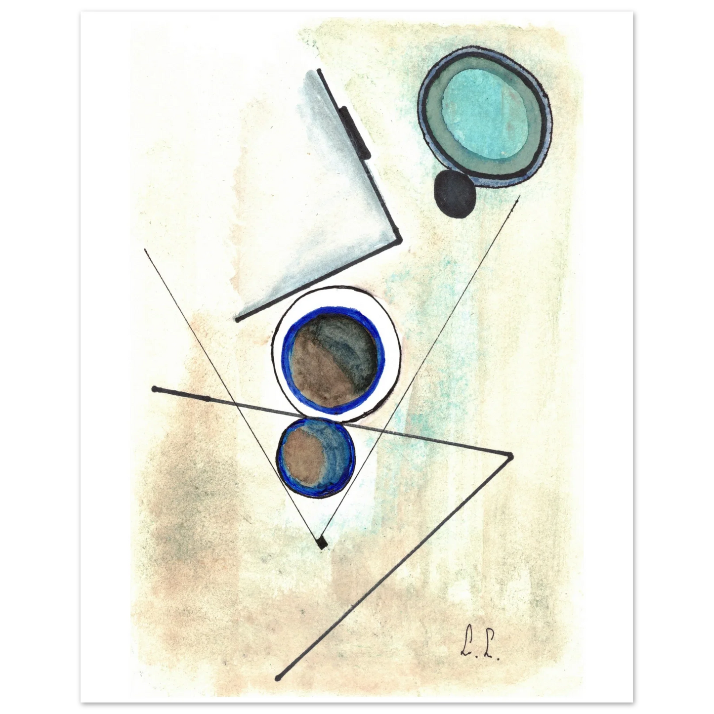 Affiche premium sur papier mat – Art mural de qualité supérieure - Laure Leprince - Artiste Peintre