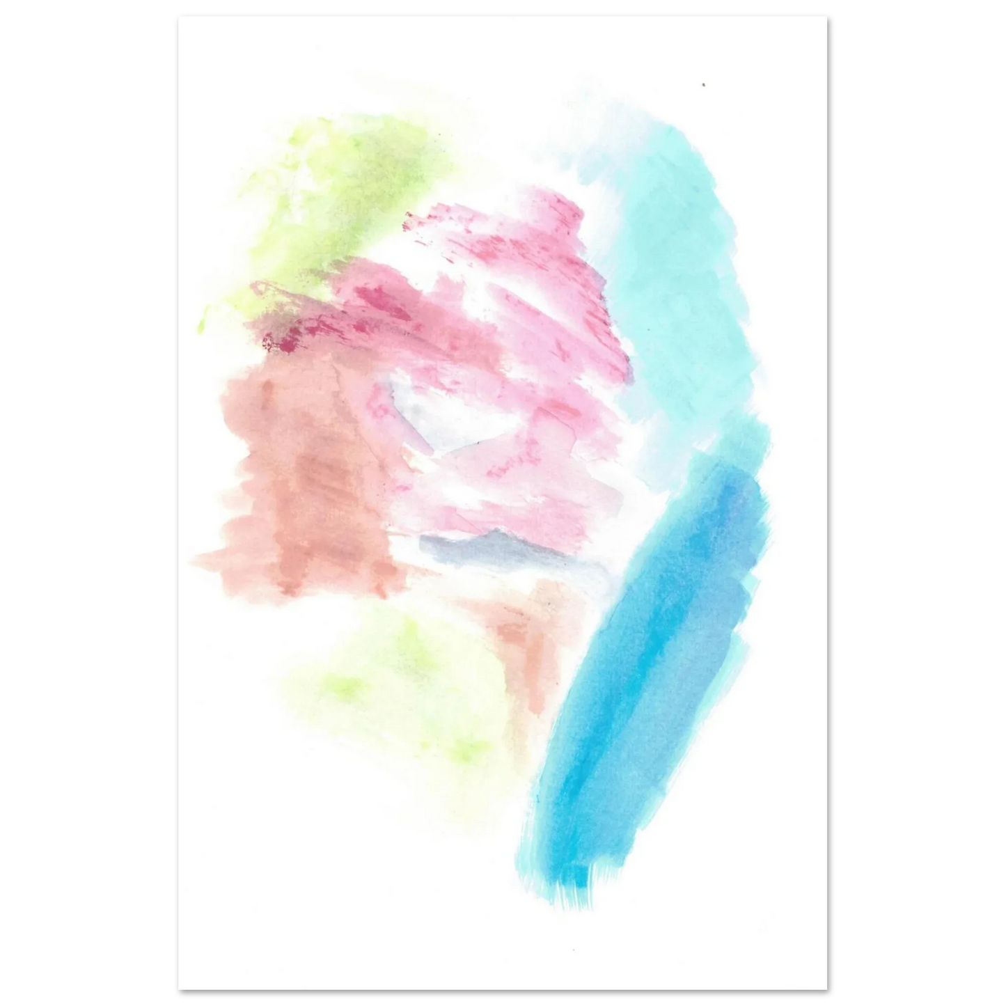 Premium Matte Paper Poster Aquarelle Originale RDJ3-3 - Laure Leprince - Artiste Peintre