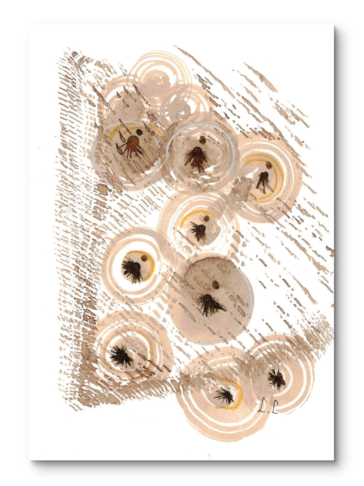 Sables stellaires - Aquarelle Abstraite | Laure Leprince