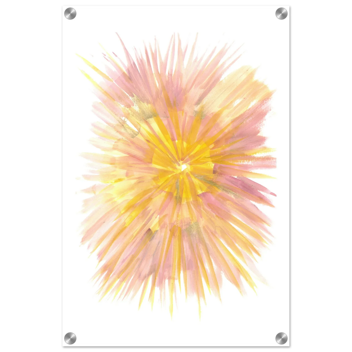 Impression sur acrylique brillante Solar Bloom | Art contemporain par Laure Leprince - Laure Leprince - Artiste Peintre