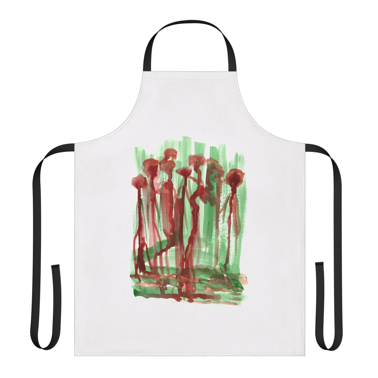 Abstract Apron Forest Choir – Artistic Kitchen Chef Gift - Laure Leprince - Artiste Peintre