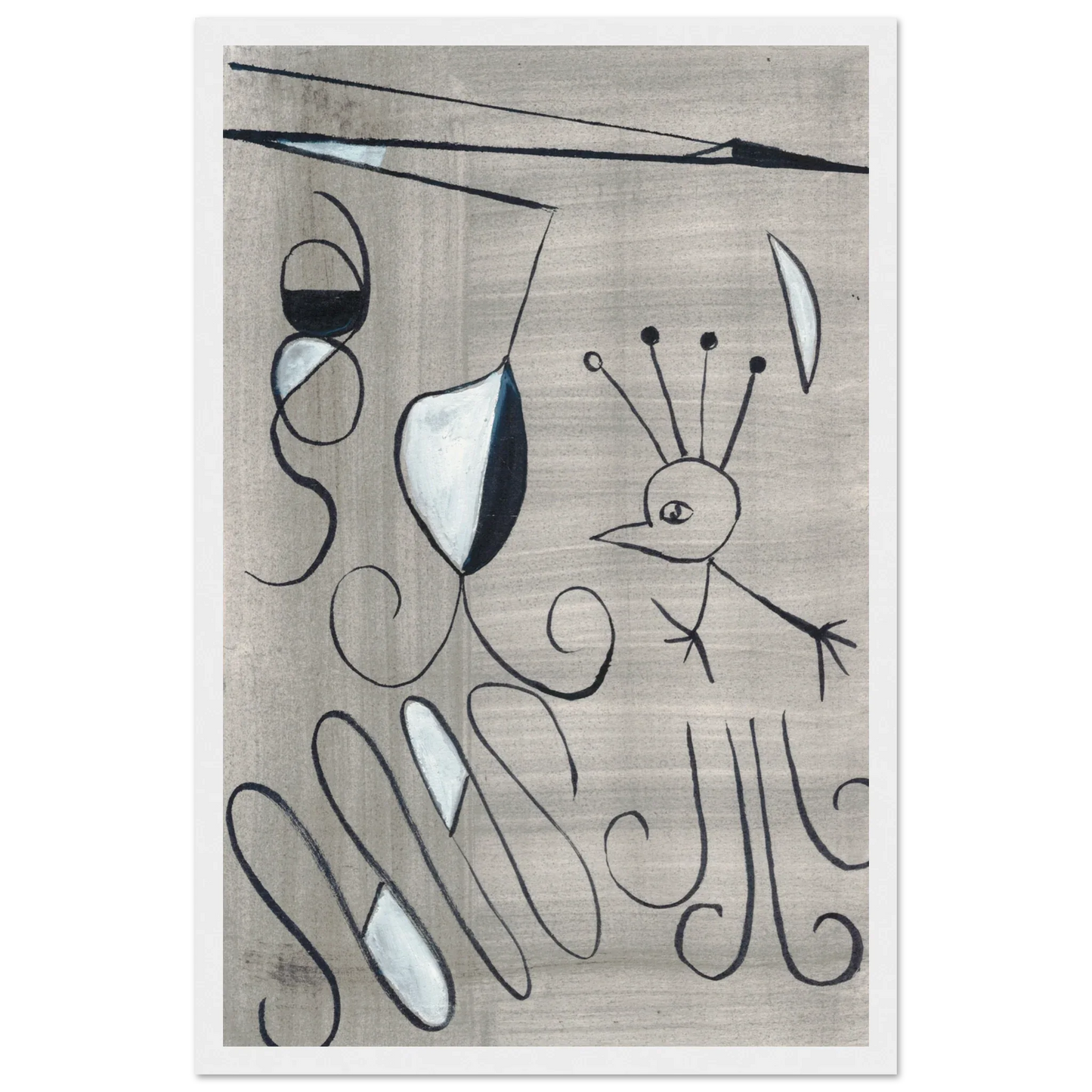 Affiche encadrée bois | Papier mat qualité musée | Aquarelle originale Laure Leprince - Laure Leprince - Artiste Peintre