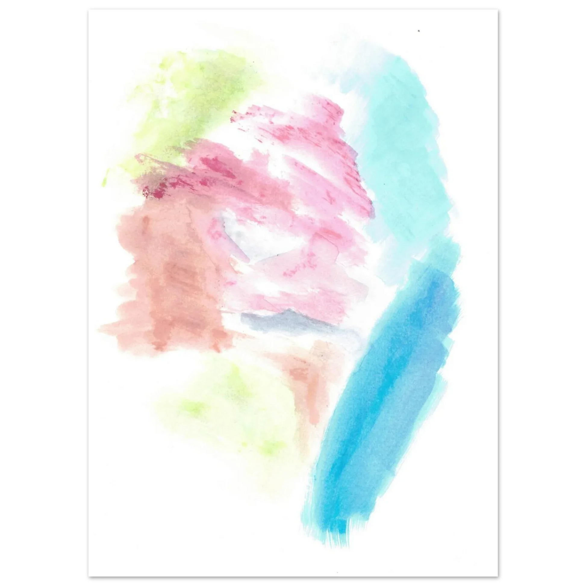 Premium Matte Paper Poster Aquarelle Originale RDJ3-3 - Laure Leprince - Artiste Peintre