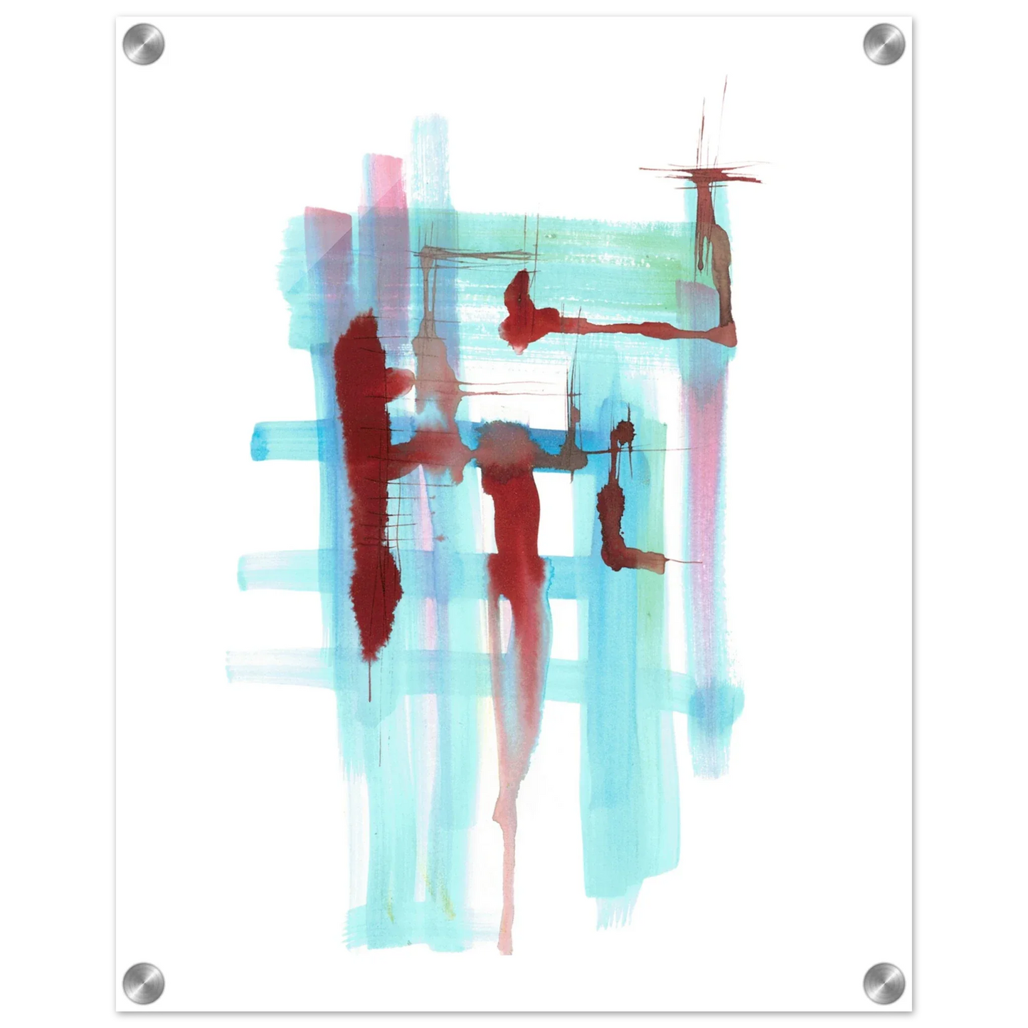 Impression sur acrylique brillante Structures Liquides | Art contemporain par Laure Leprince - Laure Leprince - Artiste Peintre