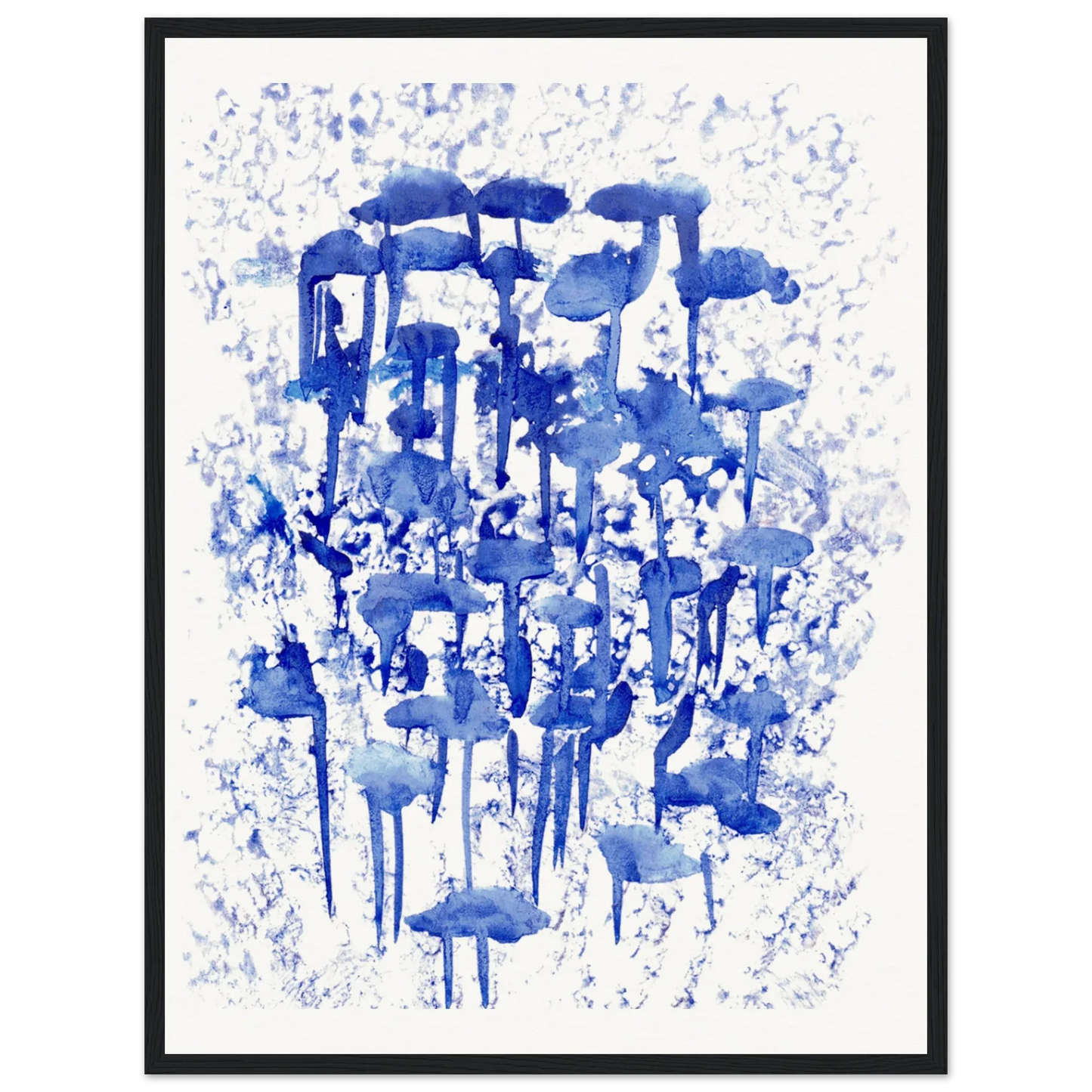 Museum-Quality Matte Paper Wooden Framed Poste Forêt Indigo - Laure Leprince - Artiste Peintre