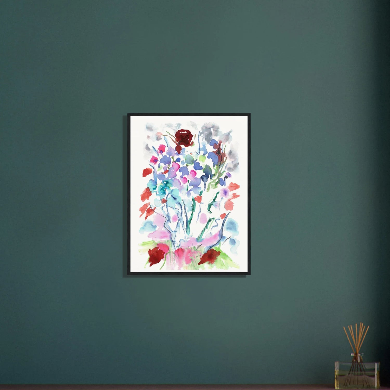 Museum-Quality Matte Paper Wooden Framed Poster FLORAL - Laure Leprince - Artiste Peintre