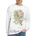 Sweatshirt Unisexe Classique Moss Geometry– Impression Artistique Multicolore - Laure Leprince - Artiste Peintre