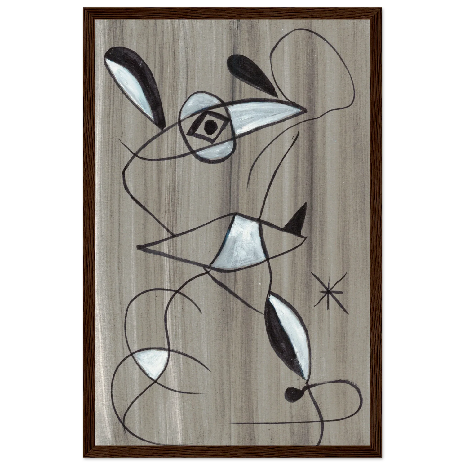 Affiche encadrée bois | Papier mat qualité musée | Aquarelle originale Laure Leprince - Laure Leprince - Artiste Peintre