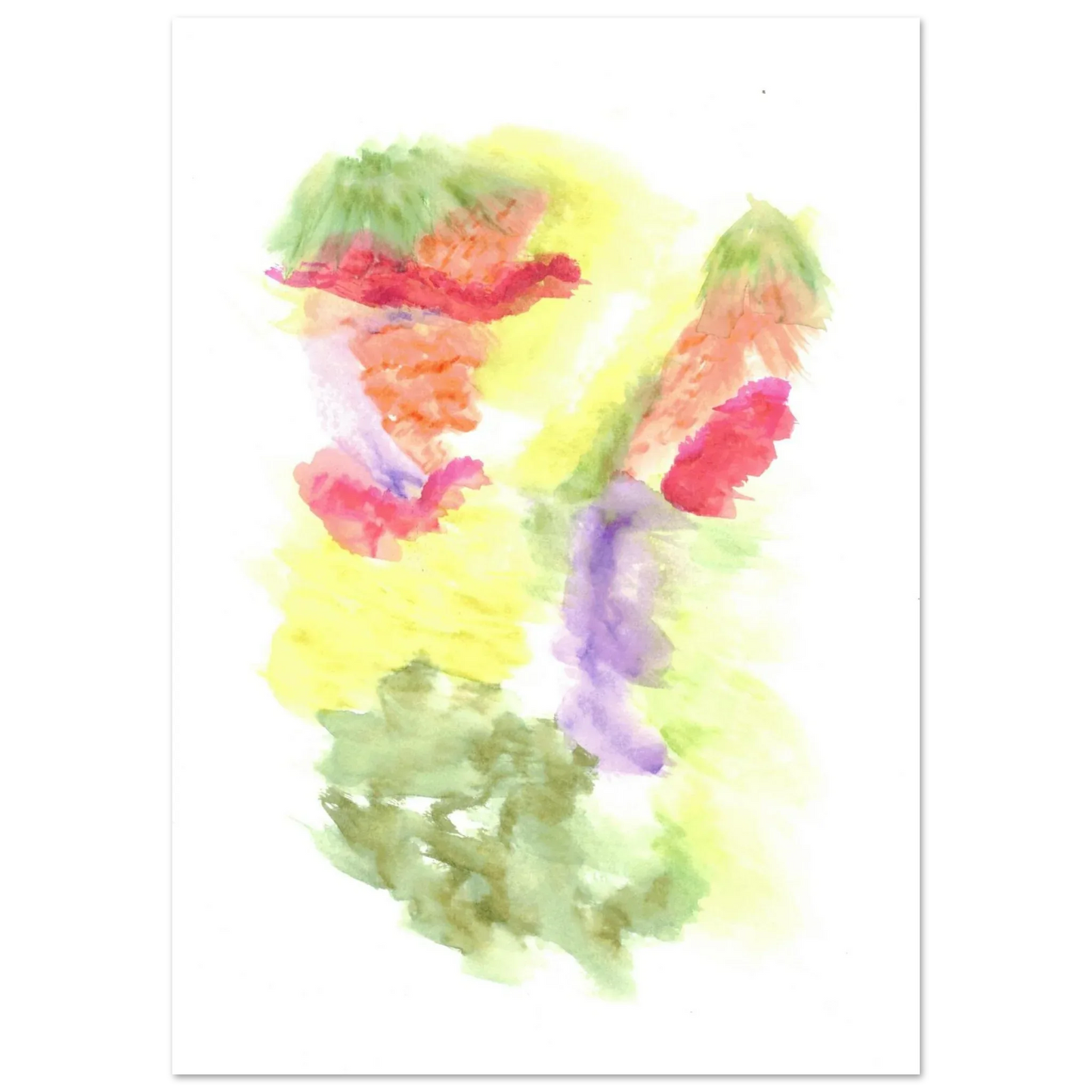 Premium Matte Paper Poster Aquarelle Originale RDJ3-1 - Laure Leprince - Artiste Peintre