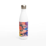 Bouteille isotherme en acier inoxydable 500 ml Neon mirage – Design artistique exclusif - Laure Leprince - Artiste Peintre