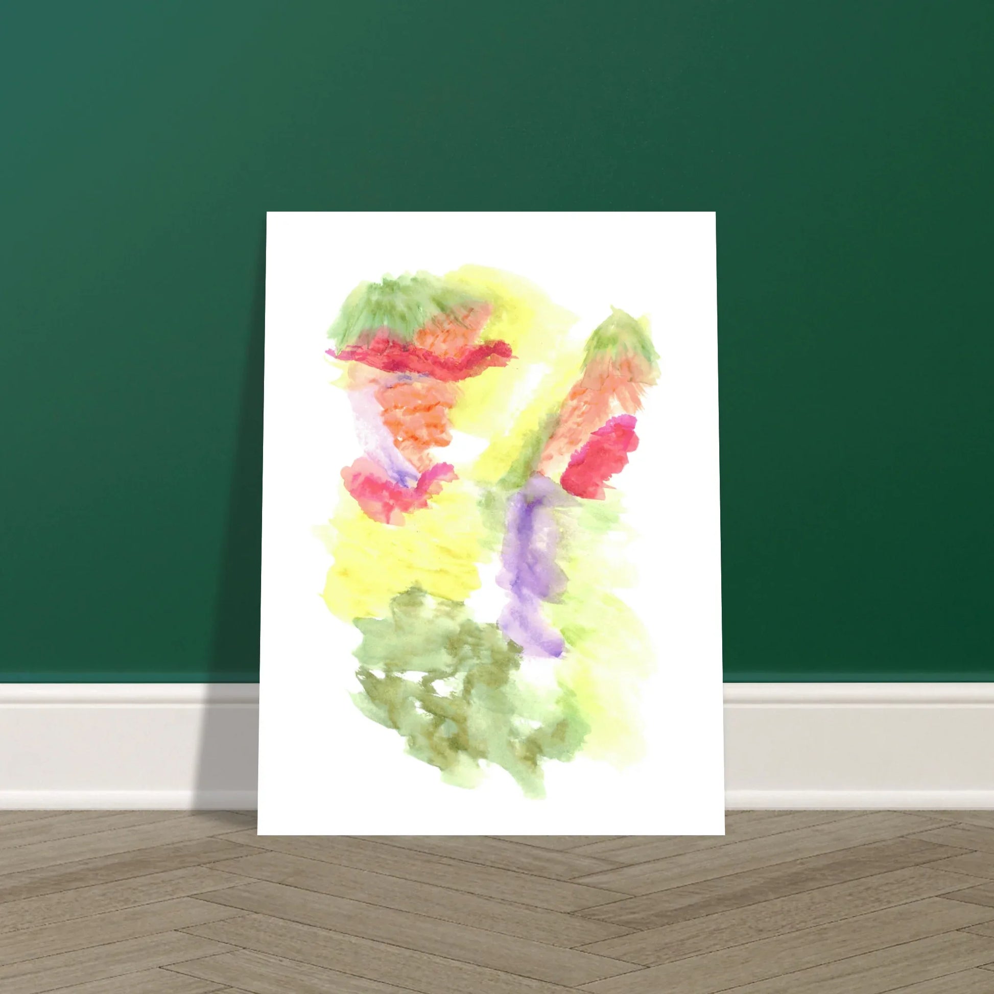 Affiche Encadrée Museum-Quality Matte Paper Wooden Framed Eclosion Chromatique - Laure Leprince - Artiste Peintre