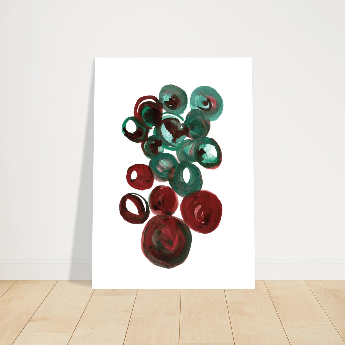 Affiche premium sur papier mat Resonance Emeraude – Art mural de qualité supérieure - Laure Leprince - Artiste Peintre
