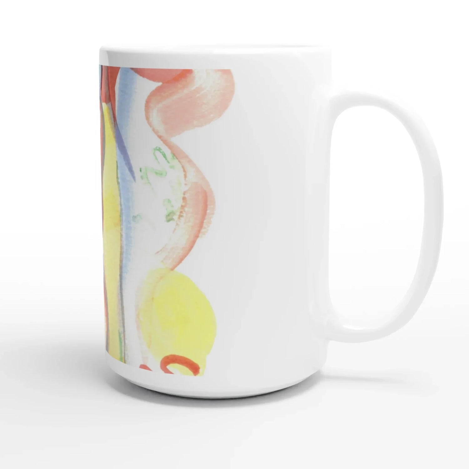 Mug en céramique blanche 44 Urban Parade – Grand format, design et qualité durable - Laure Leprince - Artiste Peintre