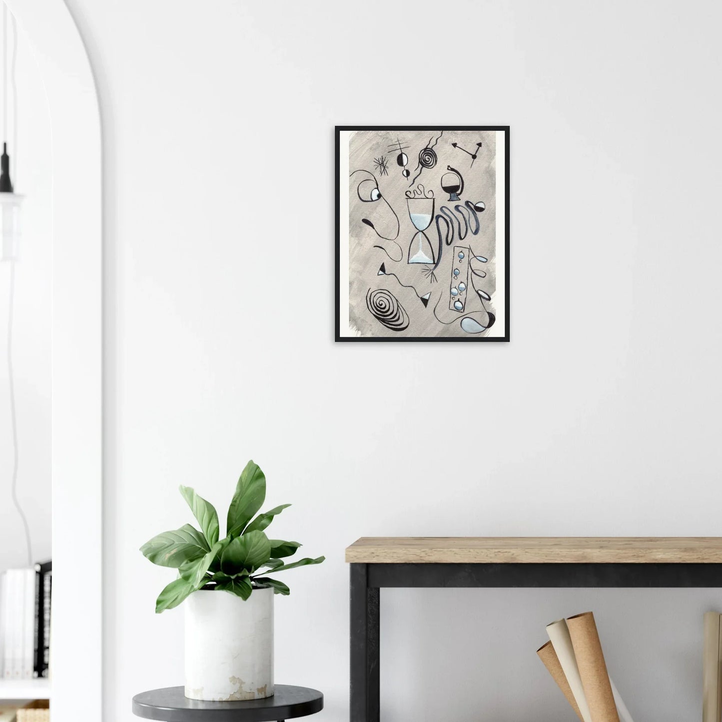 Affiche encadrée bois | Papier mat qualité musée | Aquarelle originale Laure Leprince - Laure Leprince - Artiste Peintre