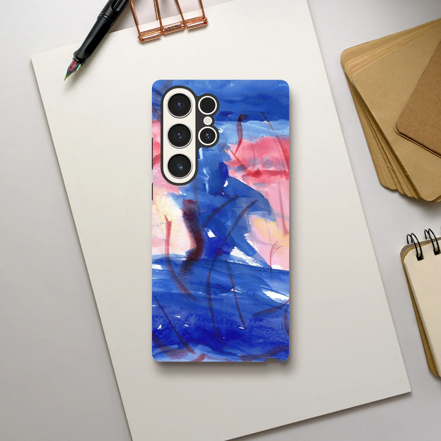 Premium Samsung Tough Case – Design Artistique Midnight Siren - Laure Leprince - Artiste Peintre