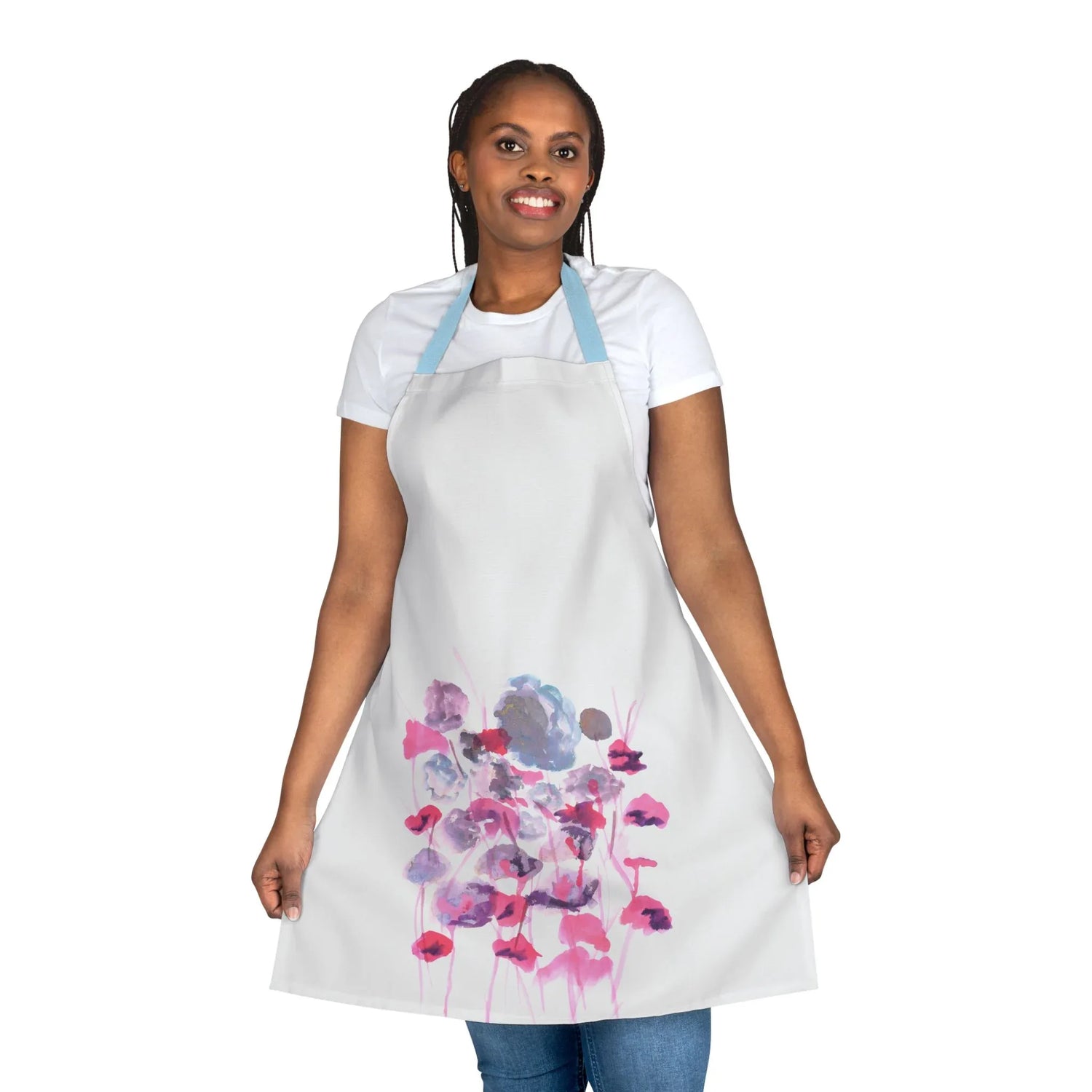 Abstract Apron Jardin D'ombrelles – Artistic Kitchen Chef Gift - Laure Leprince - Artiste Peintre