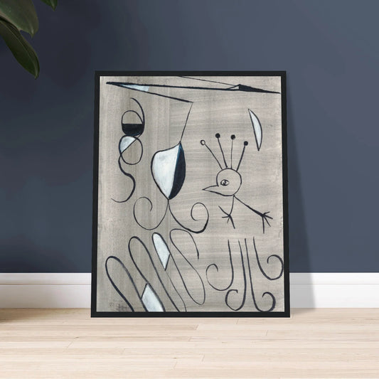 Affiche encadrée bois | Papier mat qualité musée | Aquarelle originale Laure Leprince - Laure Leprince - Artiste Peintre