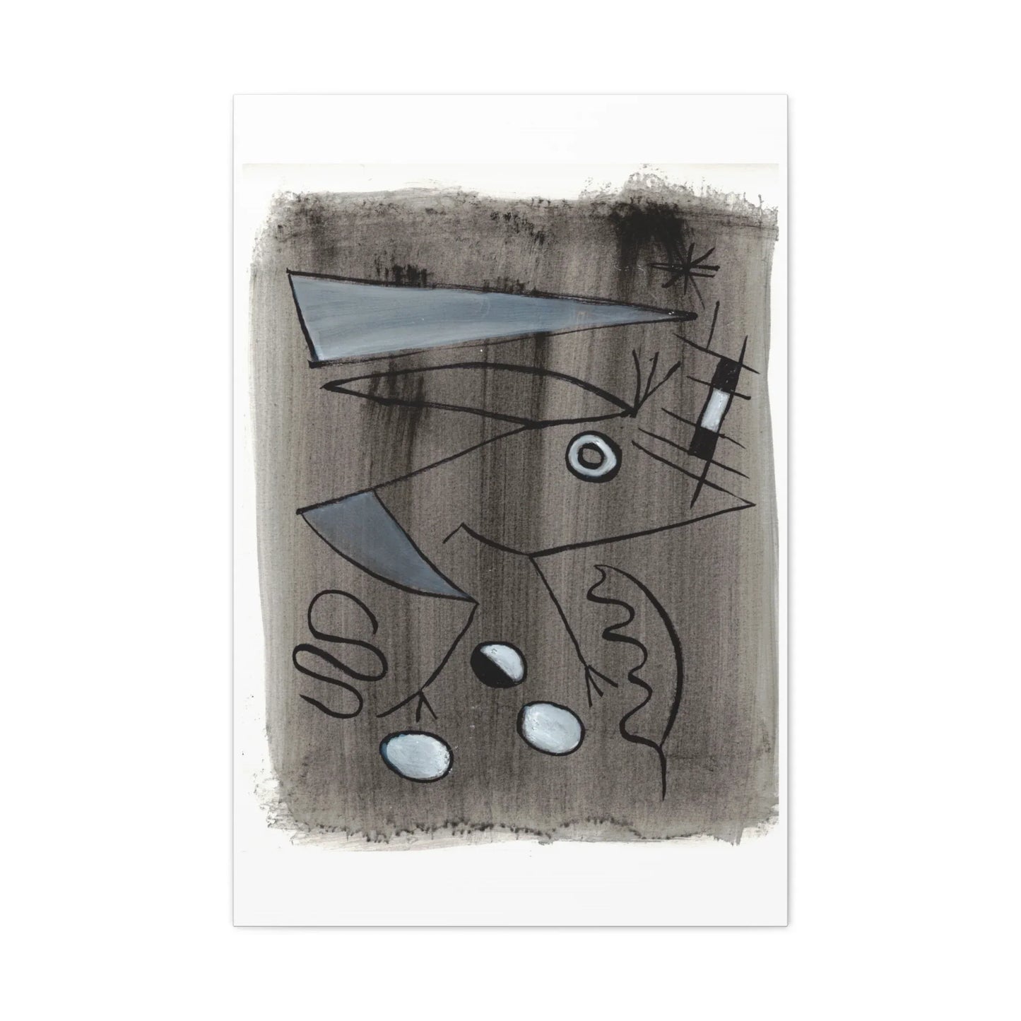 Abstract La Naissance Brushstroke Canvas Print — Modern Coastal Wall Art - Laure Leprince - Artiste Peintre