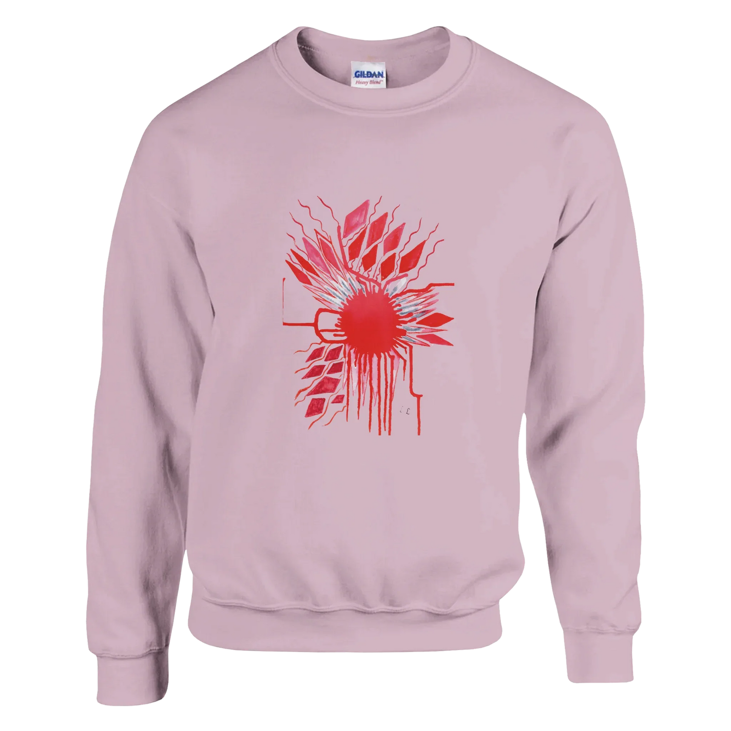 Sweatshirt Unisexe Classique Red– Impression Artistique Multicolore - Laure Leprince - Artiste Peintre