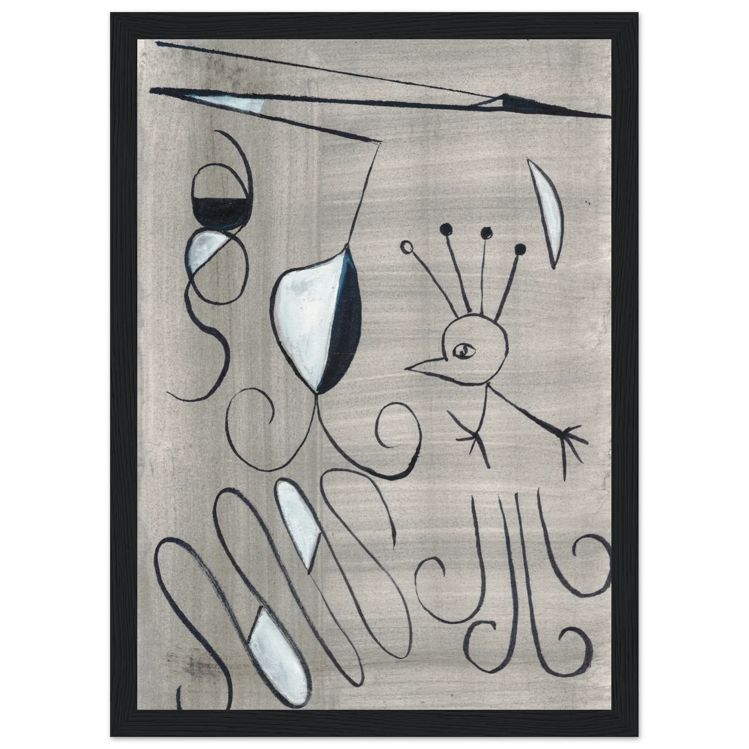 Affiche encadrée bois | Papier mat qualité musée | Aquarelle originale Laure Leprince - Laure Leprince - Artiste Peintre