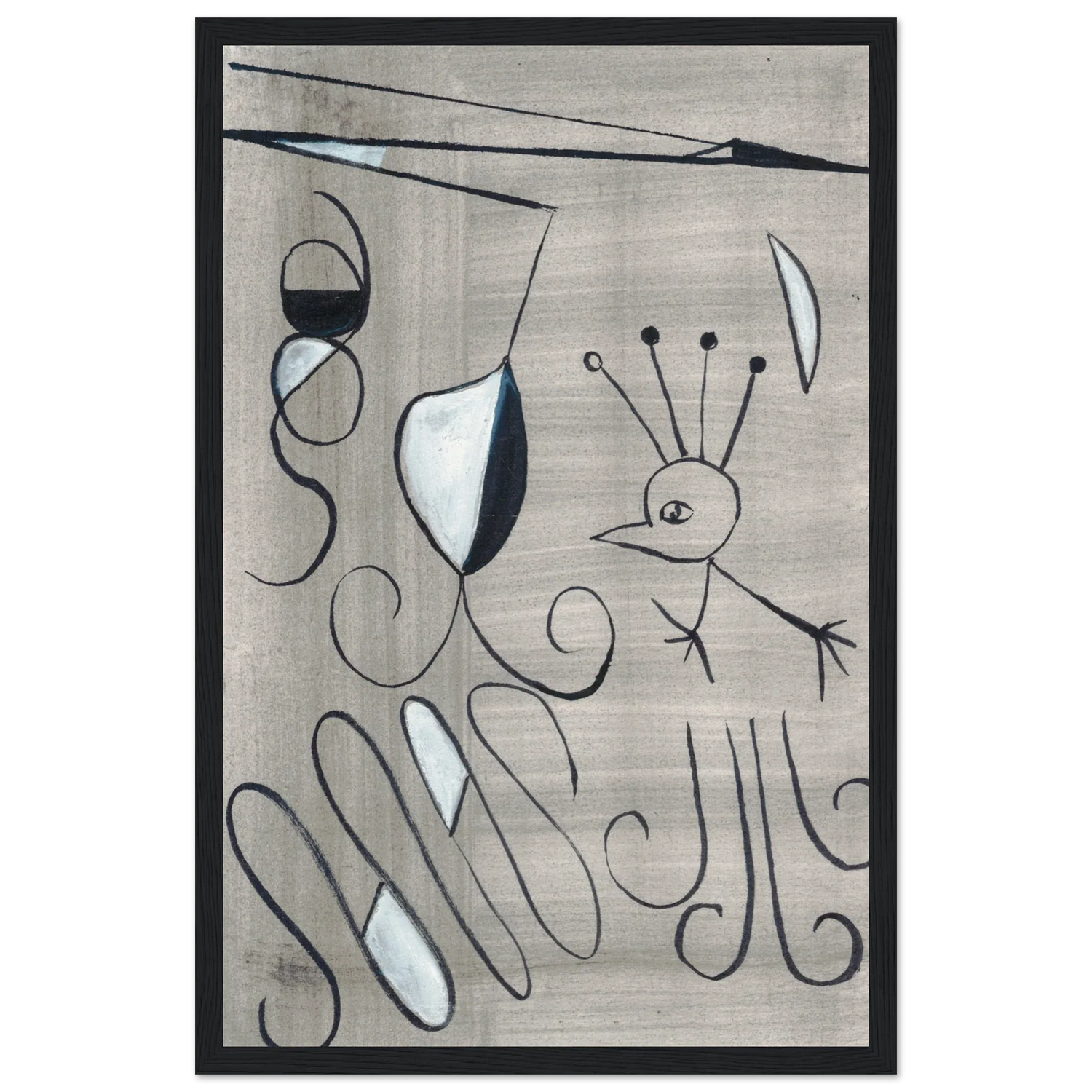 Affiche encadrée bois | Papier mat qualité musée | Aquarelle originale Laure Leprince - Laure Leprince - Artiste Peintre