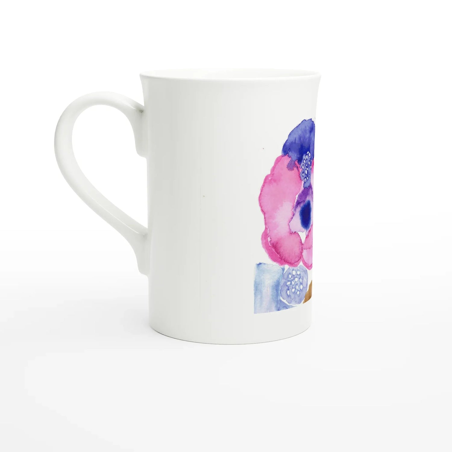 Mug en porcelaine fine blanche 30 cl boreales – Élégance et finesse intemporelle - Laure Leprince - Artiste Peintre