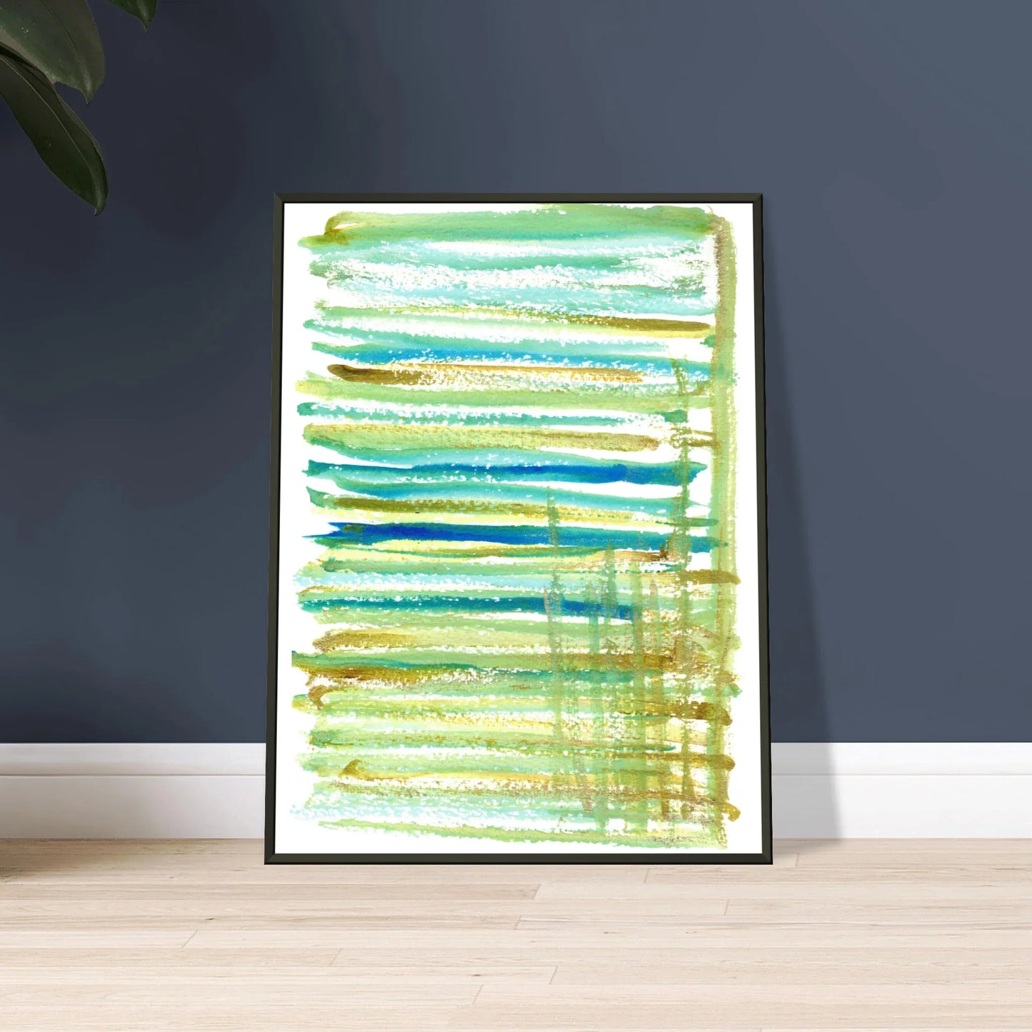Classic Semi-Glossy Paper Metal Framed Poster Trame - Laure Leprince - Artiste Peintre