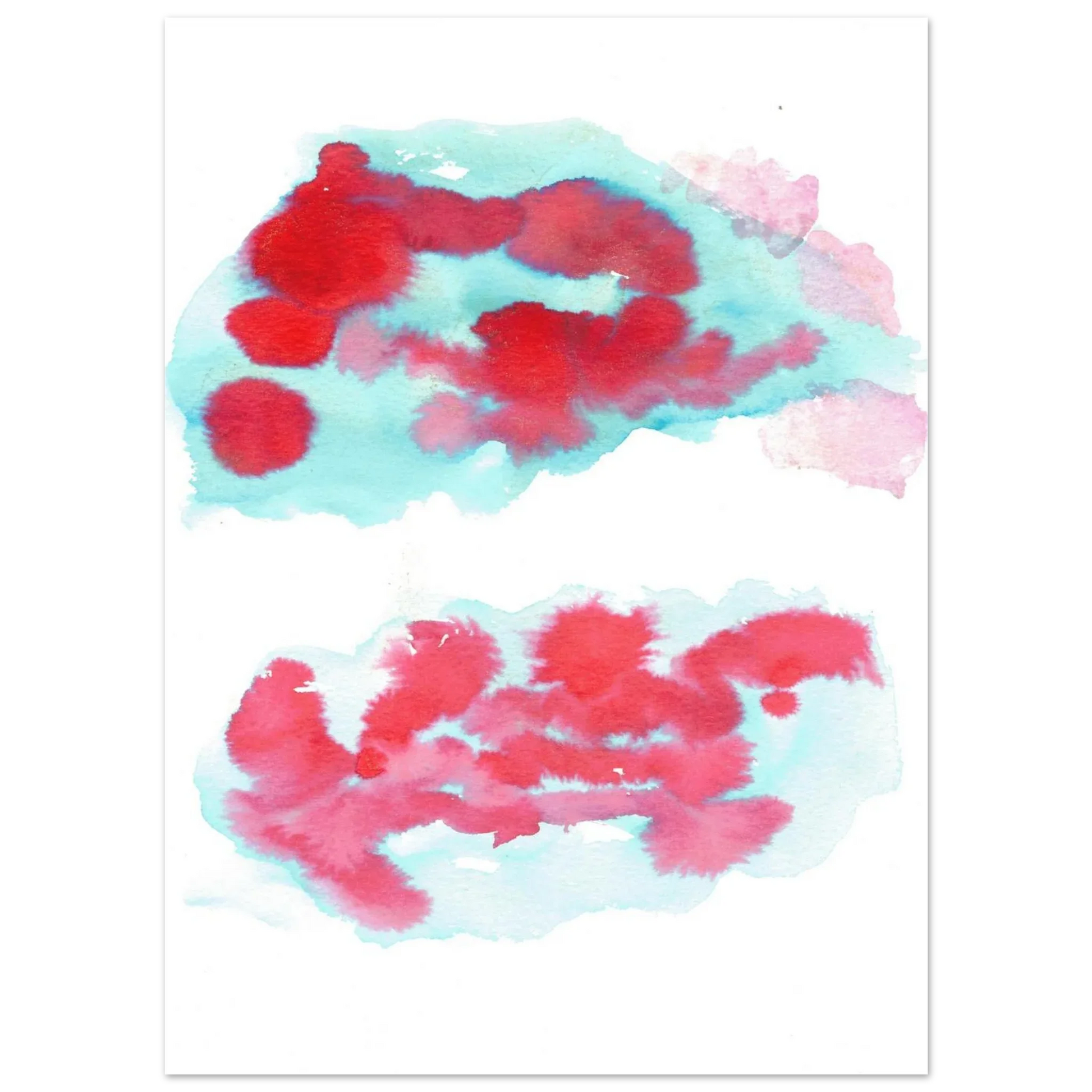 Premium Matte Paper Poster Aquarelle Originale RDJ3-7 - Laure Leprince - Artiste Peintre