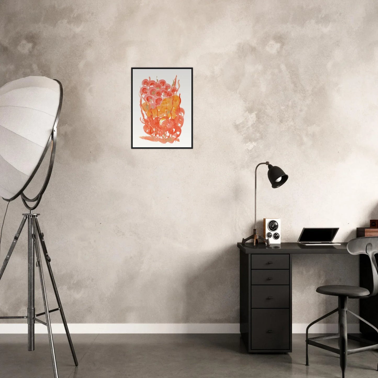 Affiche Encadrée Museum-Quality Matte Paper Wooden Framed Sunrice Floral - Laure Leprince - Artiste Peintre