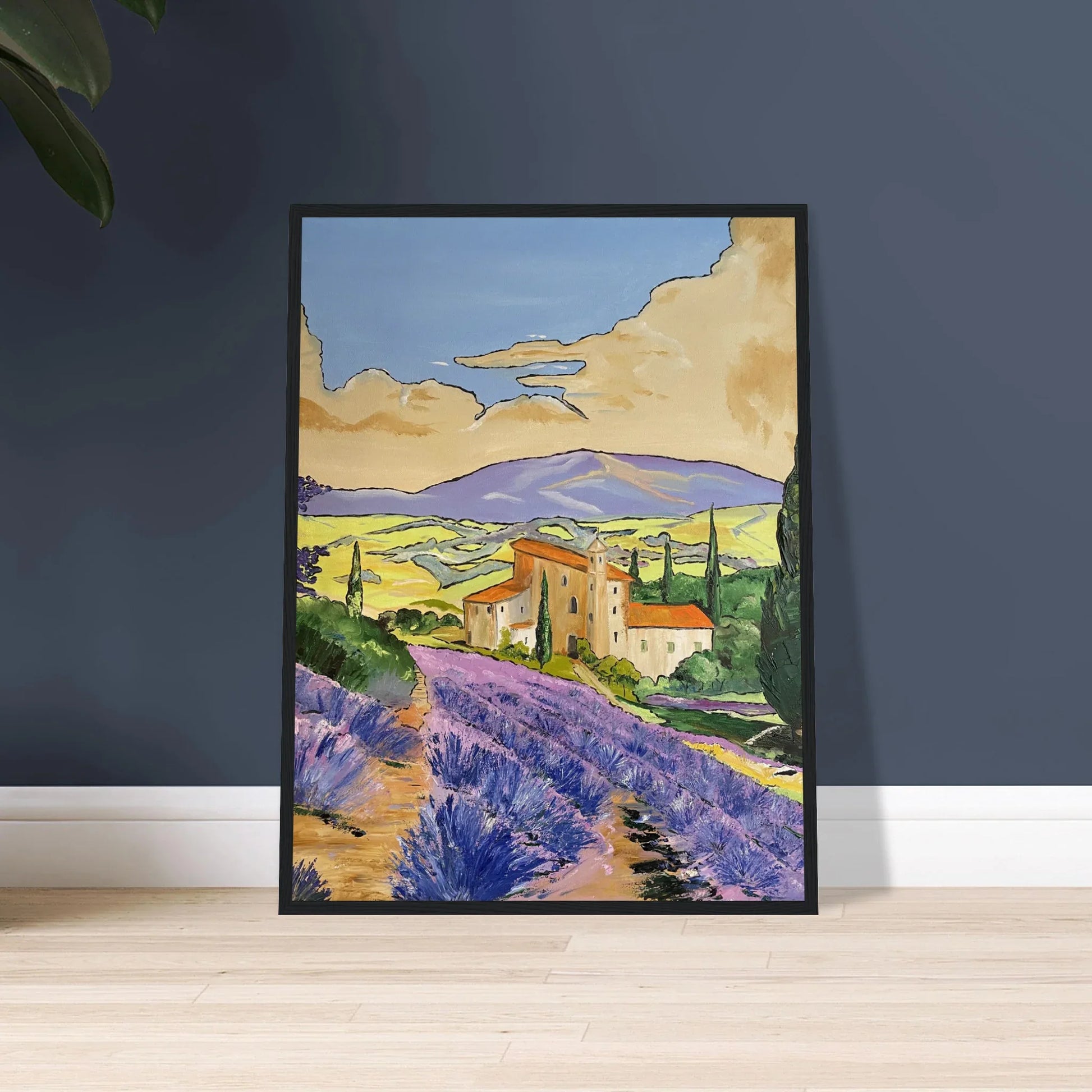 Affiche Encadrée Museum-Quality Matte Paper Aluminium Framed Mas en Provence - Laure Leprince - Artiste Peintre