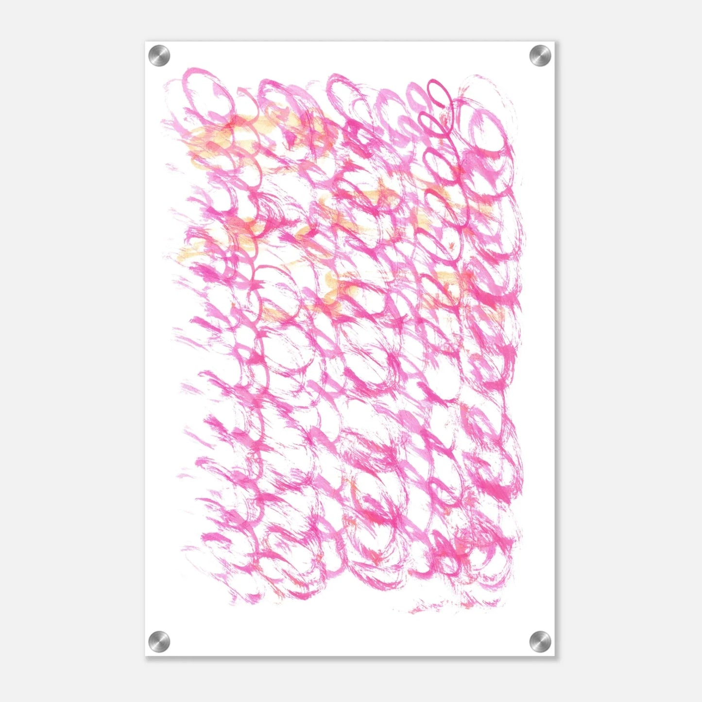 Impression sur acrylique brillante Pink Waves | Art contemporain par Laure Leprince - Laure Leprince - Artiste Peintre