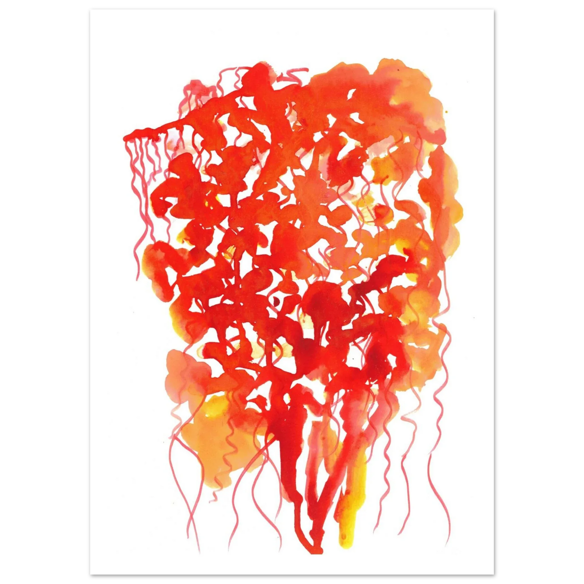 Premium Matte Paper Poster Aquarelle Originale RDJ3-13 - Laure Leprince - Artiste Peintre