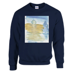 Sweatshirt Unisexe Classique Blue Horizon – Impression Artistique Multicolore - Laure Leprince - Artiste Peintre
